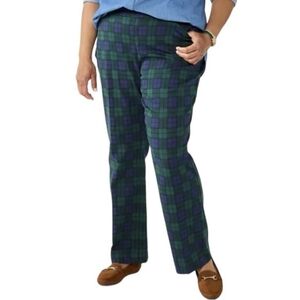 Plus size women's plaid stretch pants